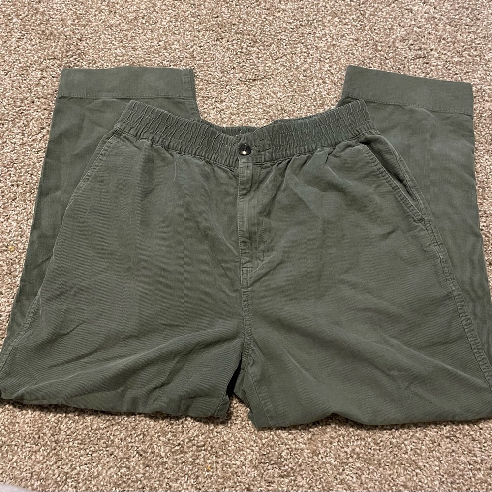 Madewell Huston Tapered Pull On Crop pants sage green - Picture 2 of 6
